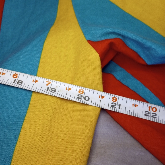 80s Jungle Jacket Retro Striped Open Face Blazer Vibrant Rainbow Aesthetic  VTG - Picture 7 of 8